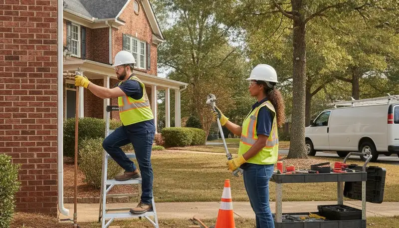 Atlanta, GA plumbing repair team providing emergency service for residential and commercial leaks