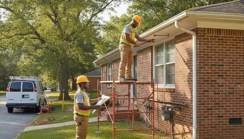 Atlanta, GA plumbing repair team responding to an emergency service call
