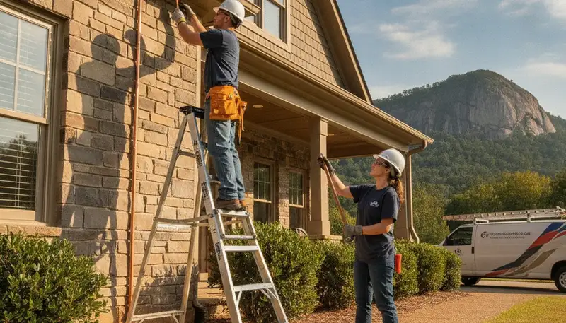 Atlanta, GA plumbing repair team responding to an emergency service call
