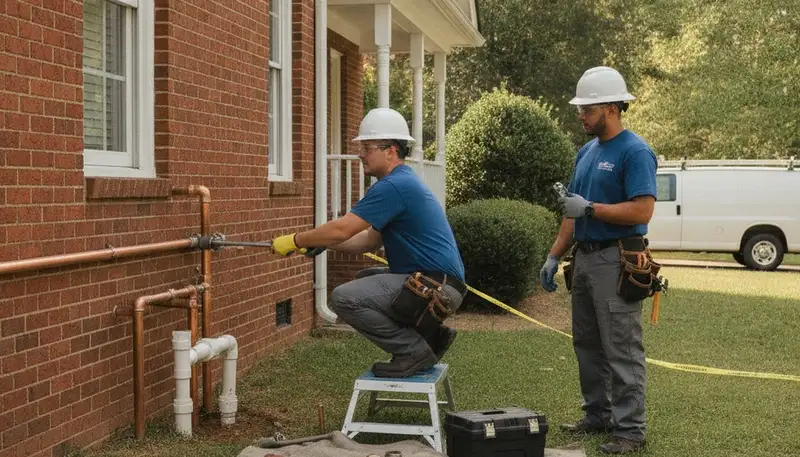 Atlanta, GA plumbing repair technician providing emergency leak and pipe repair service
