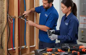Atlanta, GA plumbing repair and repiping services widget for emergency plumbing homepage